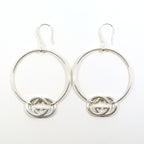 Gucci Interlocking G Silver 925 Earrings Total Weight 10.6 — view 2