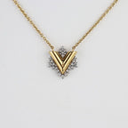 Louis Vuitton Collier Glory V Necklace Metal Rhinestone Gold Silver Viton — view 2