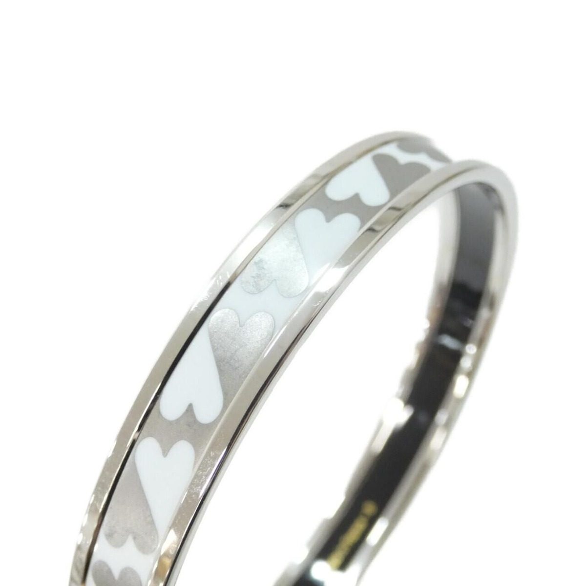 Hermes Bangle Bracelet Silver — view 3