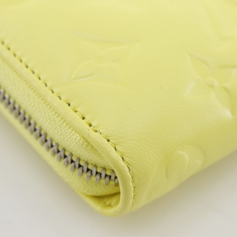 Louis Vuitton Zippy Wallet Coussin Lambskin Smiley Yellow Long — view 4