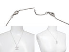 Chanel CC Logo Square Rhinestone Necklace 09 50 Silver Metal — view 7