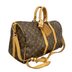 Louis Vuitton Boston Bag Monogram Keepall Bandouliere 45 Brown — view 2