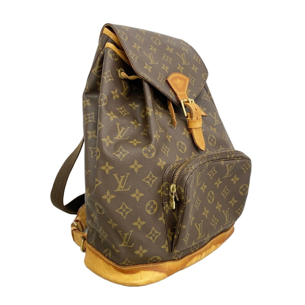 Louis Vuitton Backpack Monogram Montsouris GM Brown — view 2