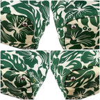 Prada Hibiscus Tote Flower Tessuto Nylon Green Triangle Logo — view 5