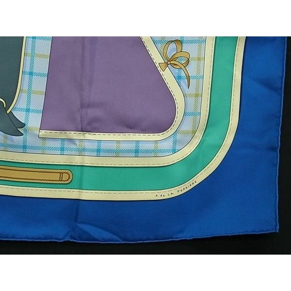 Hermes Scarf Carre 90 Multicolor Silk Camails Camaille — view 4