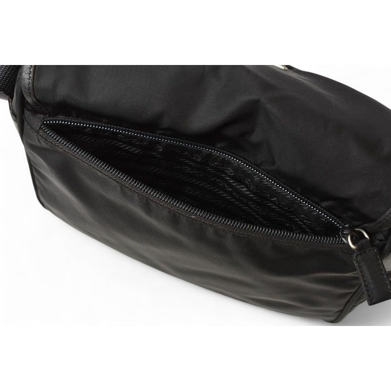 Prada Shoulder Bag Crossbody Nylon Black Bt0173 — view 7