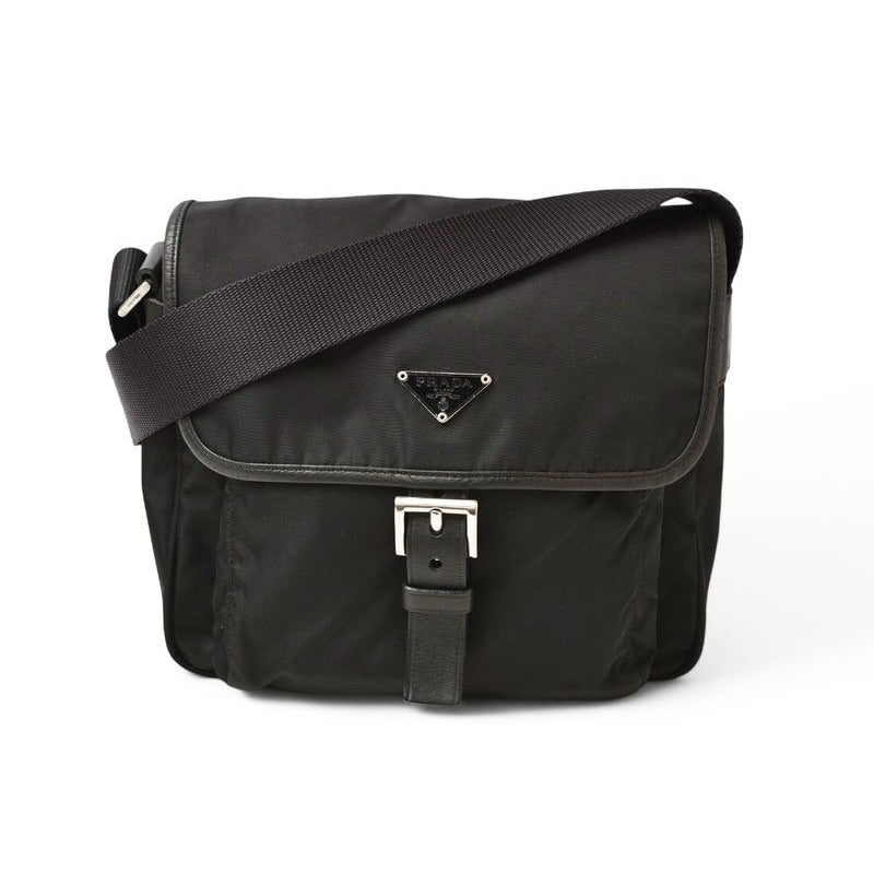 Prada Shoulder Bag Crossbody Nylon Black Bt0173