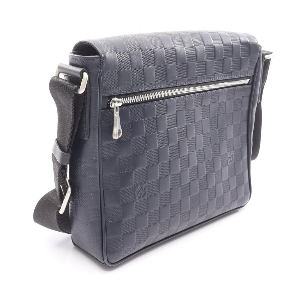 Louis Vuitton Shoulder Bag District PM Cosmos Leather Navy — view 2