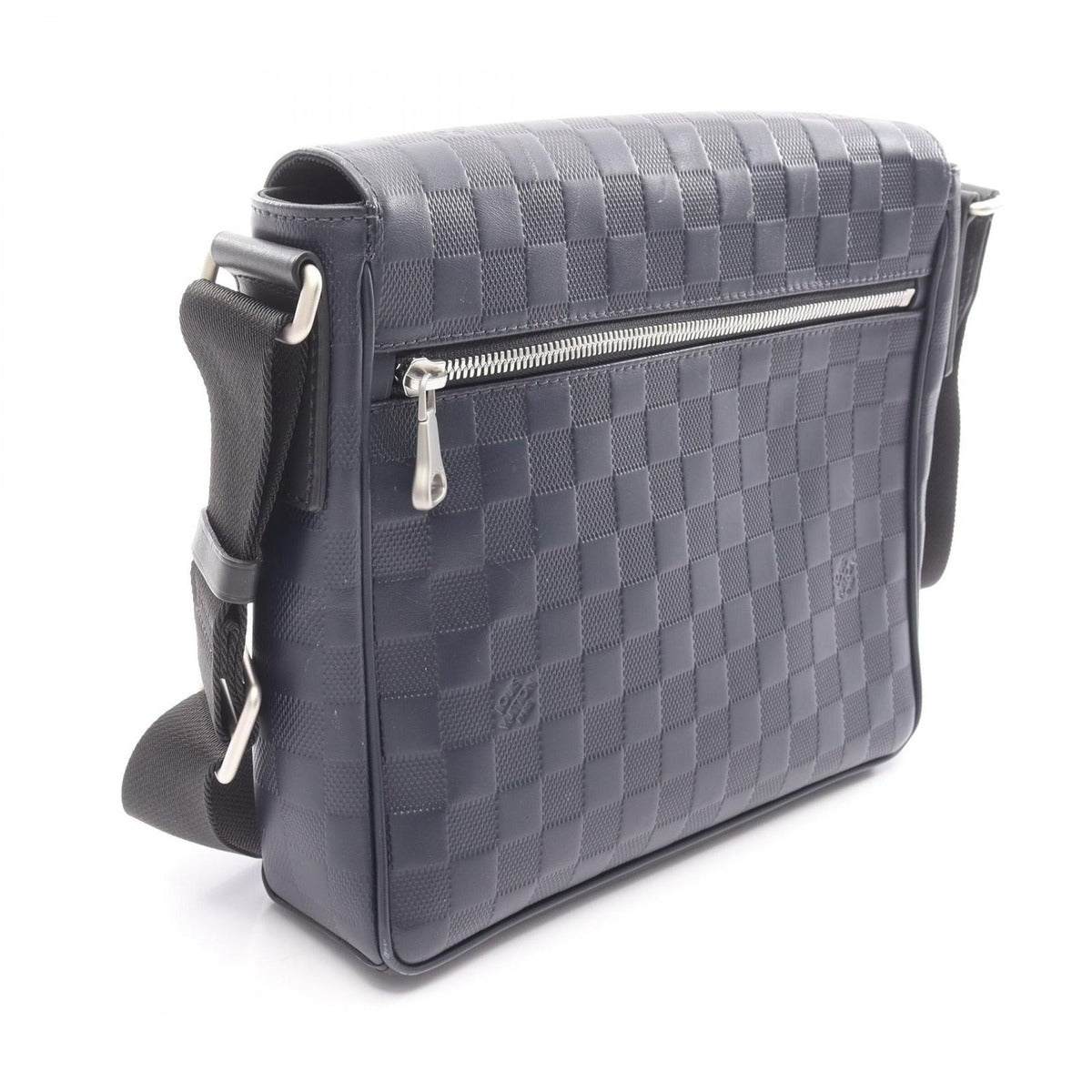Louis Vuitton Shoulder Bag District PM Cosmos Leather Navy — view 2