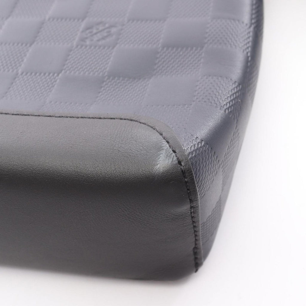 Louis Vuitton Shoulder Bag District PM Cosmos Leather Navy — view 8