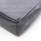 Louis Vuitton Shoulder Bag District PM Cosmos Leather Navy — view 9