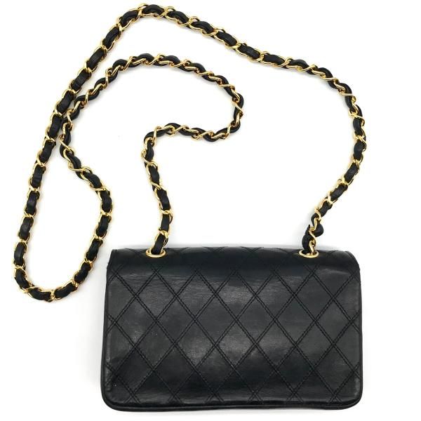 Chanel Bicolor Big CC Logo Mini Chain Shoulder Bag Black — view 2