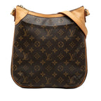 Louis Vuitton Monogram Odeon PM Crossbody Shoulder Bag Brown Leather
