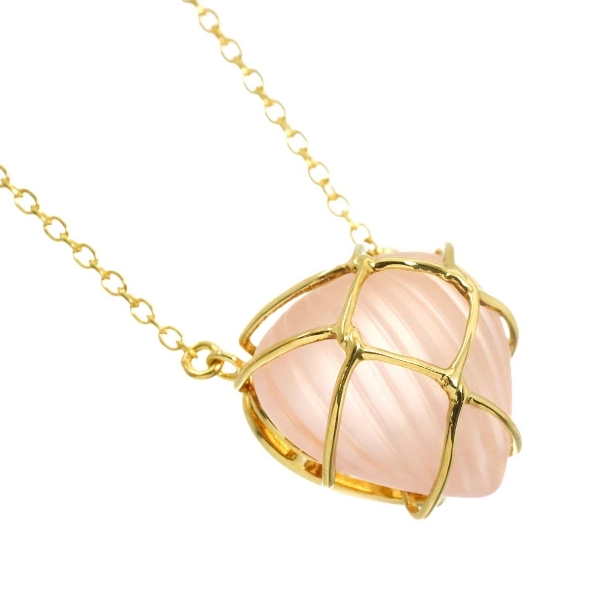 Dior Heart Quartz Necklace 18k YG Yellow Gold