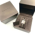 Gucci Square Quartz Silver Dial Bangle Watch