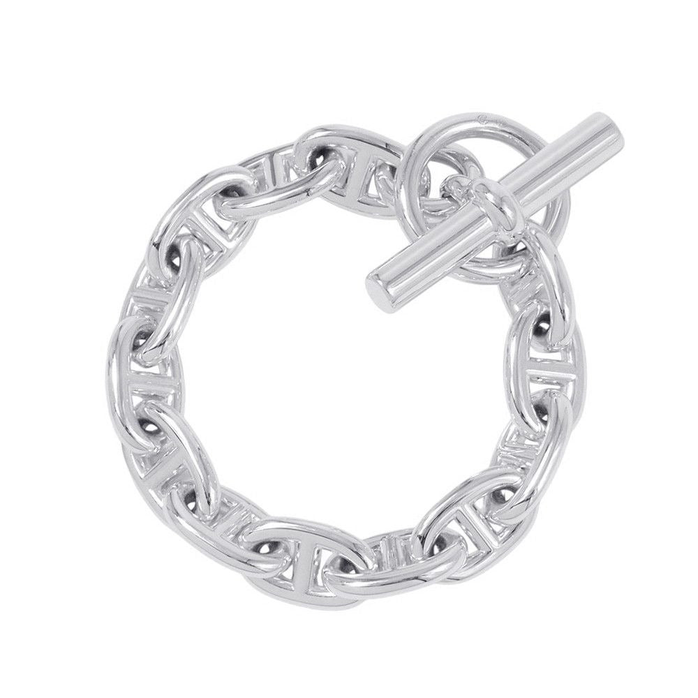Hermes Bracelet Chaine D'ancre MM 13 Links Silver
