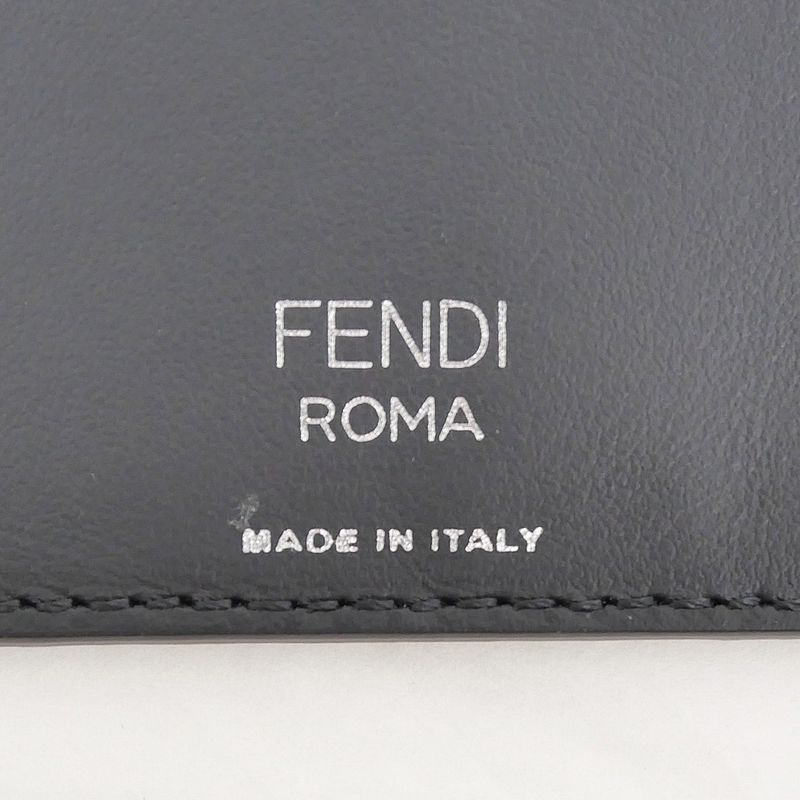 Fendi Card Case Business Holder Zucca Black 7 Ar911 Accessories — view 8