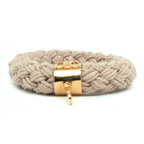 Celine Pendant Top Scrunchie Beige Gold Hardware Plated Accessory — view 8