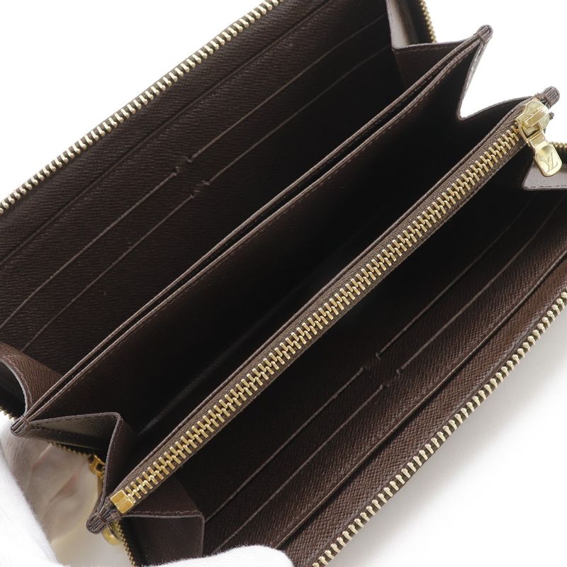 Louis Vuitton Zippy Wallet Damier Canvas Brown Ca0122 Long — view 6