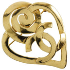 Chanel Gold Plated 95 P 19.4 g Brooch — view 2