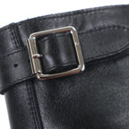 Celine Bulky Leather Hedi Slimane Era Logo Studs Lace Up Short Boots Black 42 — view 7