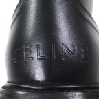 Celine Bulky Leather Hedi Slimane Era Logo Studs Lace Up Short Boots Black 42 — view 8