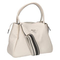 Prada 1 Bc170 Vitello Dyno Leather 2-Way Handbag With Logo Strap