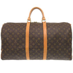 Louis Vuitton Keepall Bandouliere 60 Monogram Boston Bag 1852 — view 2