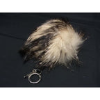 Fendi Bag Bugs Fur Leather Charm Key Holder Light Beige — view 3