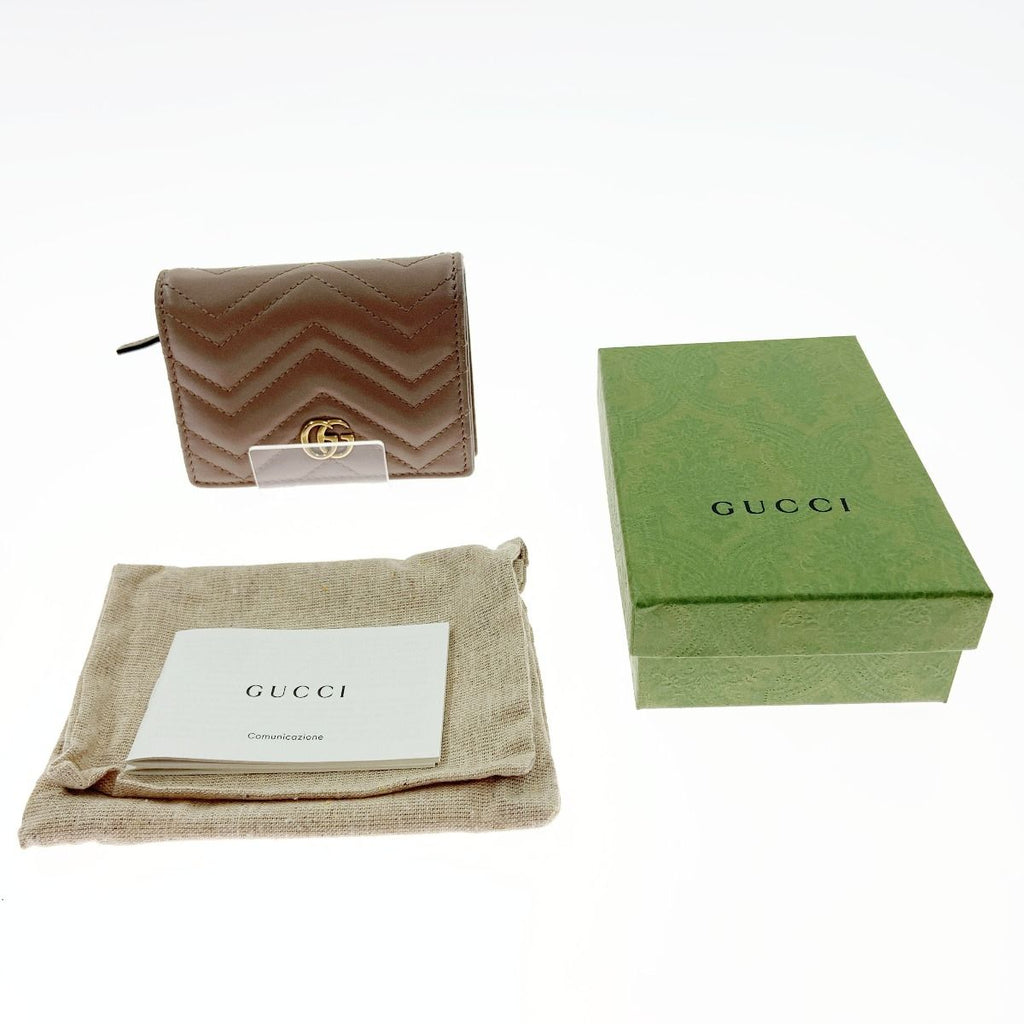 Gucci GG Marmont Coin & Billfold Card Case Bifold Short Wallet Light — view 8