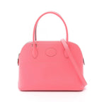 Hermes Handbag Bolide 27 Rose Azalea Leather