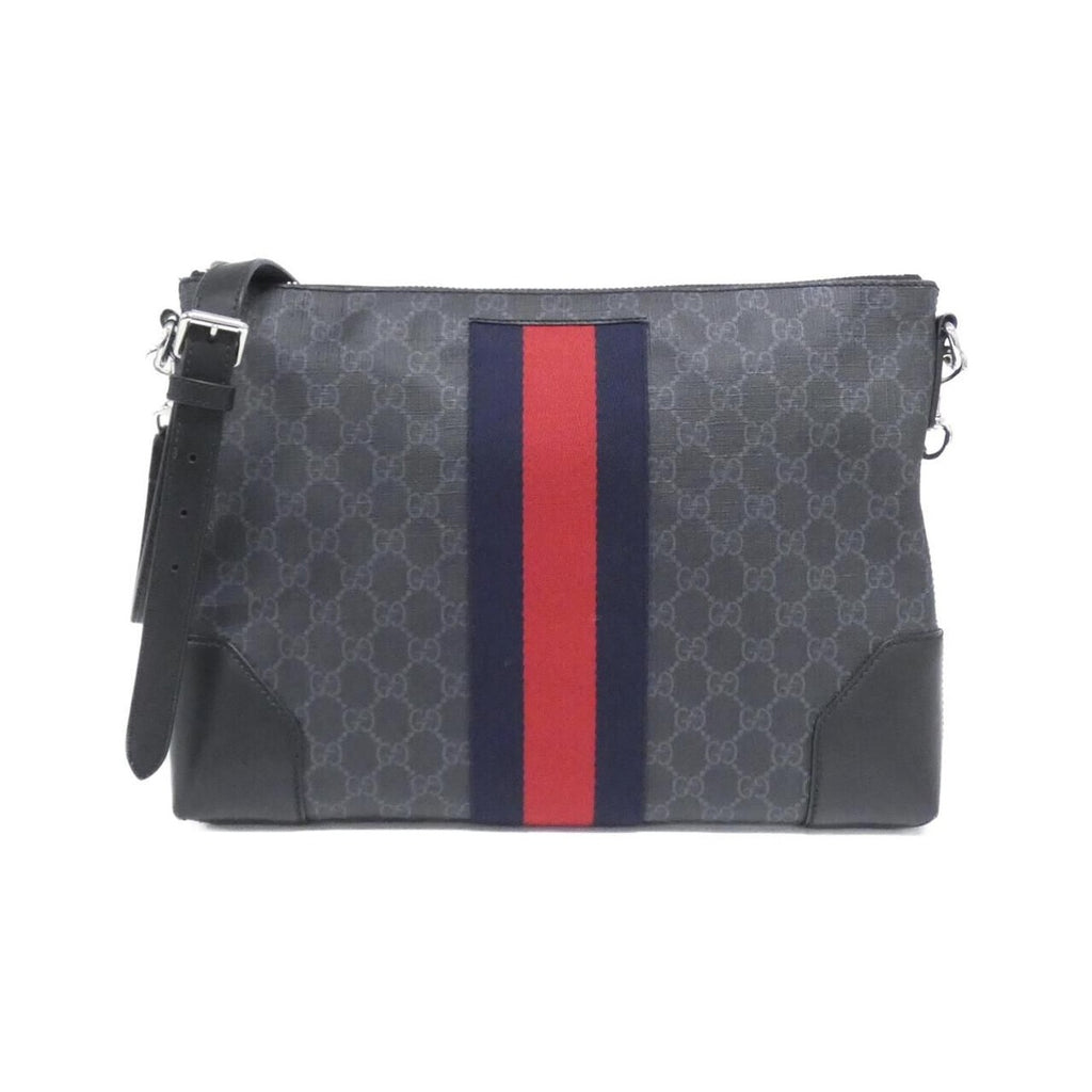 Gucci Shoulder Bag Canvas Black
