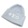 Louis Vuitton Knit Hat Beanie Headline Wool Blue Ciel