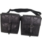 Gucci Wpouch GG Embossed Leather Black Belt Bag