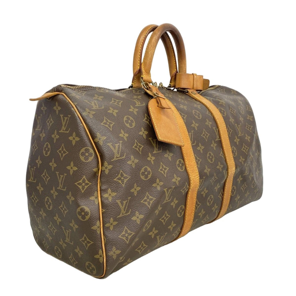 Louis Vuitton Boston Bag Monogram Keepall 45 Brown — view 2