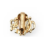 Dior Earrings Vintage Logo Emblem Gold — view 3