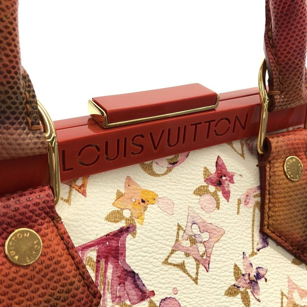 Louis Vuitton Monogram Water Color Exotic Cles the Speedy Frame Boston Bag — view 4