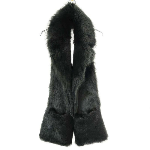 Bottega Veneta 22 AW Lambskin Fur Vest Scarf V27 W0 Green