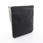 Loewe Shoulder Bag Repeat Anagram Black White Canvas Leather — view 2