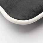 Loewe Shoulder Bag Repeat Anagram Black White Canvas Leather — view 7