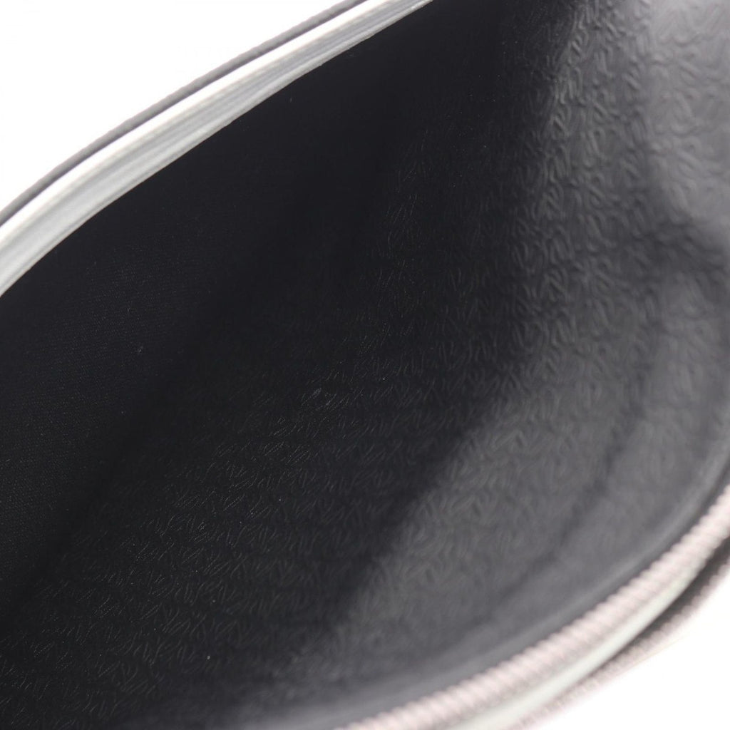 Loewe Shoulder Bag Repeat Anagram Black White Canvas Leather — view 9