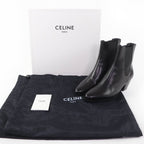 Celine Jakuno Side Gore Leather Chelsea Boots Short Black 37 — view 2