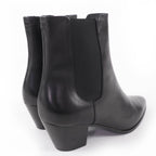 Celine Jakuno Side Gore Leather Chelsea Boots Short Black 37 — view 3