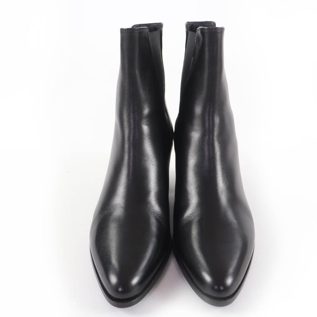 Celine Jakuno Side Gore Leather Chelsea Boots Short Black 37 — view 4