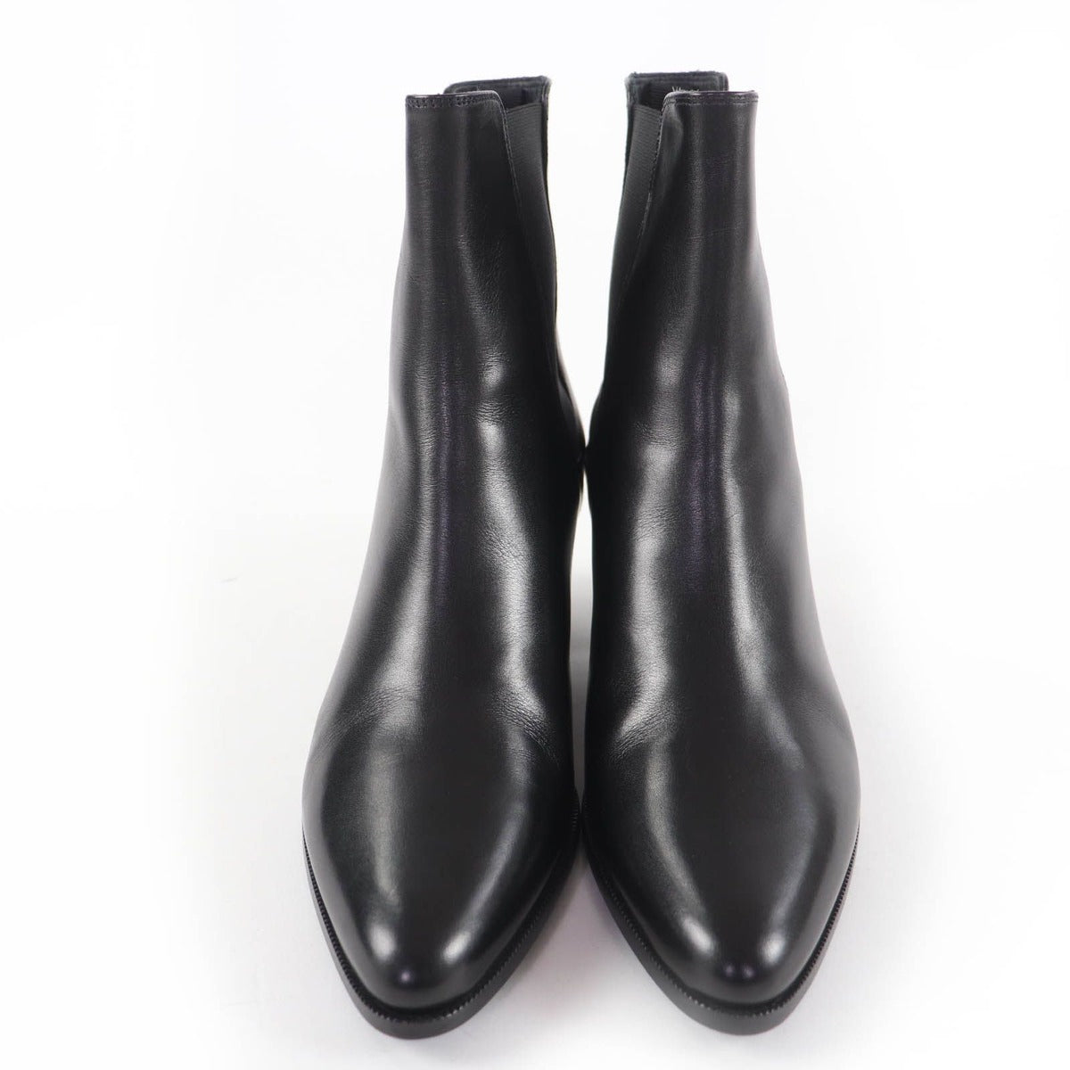 Celine Jakuno Side Gore Leather Chelsea Boots Short Black 37 — view 4