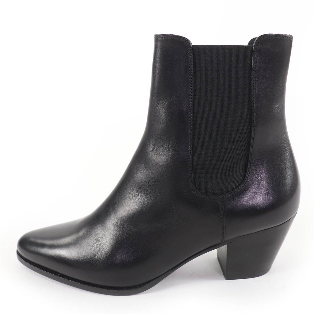 Celine Jakuno Side Gore Leather Chelsea Boots Short Black 37 — view 5