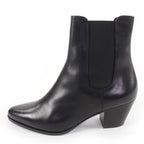 Celine Jakuno Side Gore Leather Chelsea Boots Short Black 37 — view 5