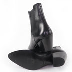 Celine Jakuno Side Gore Leather Chelsea Boots Short Black 37 — view 7