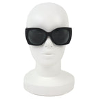 Chanel CC Logo Heart Square Shape Eyewear Sunglasses Black White — view 3