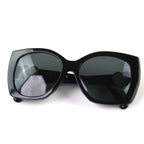 Chanel CC Logo Heart Square Shape Eyewear Sunglasses Black White